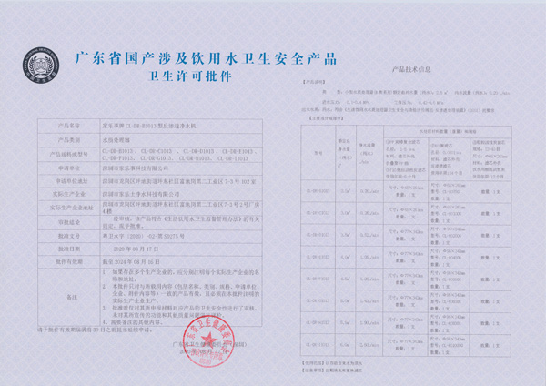 涉水批件樣板圖